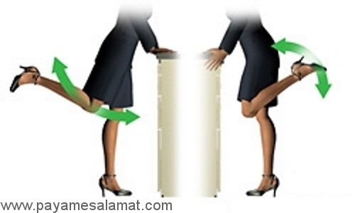 تصاویری از حرکات ورزشی برای محل کار