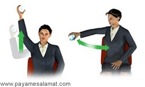 تصاویری از تمرینات ورزشی برای محل کار