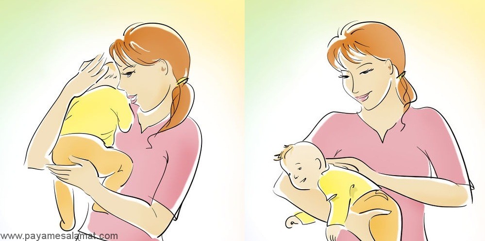 آروغ نوزاد و روش های خارج کردن باد گلو از بدن کودک