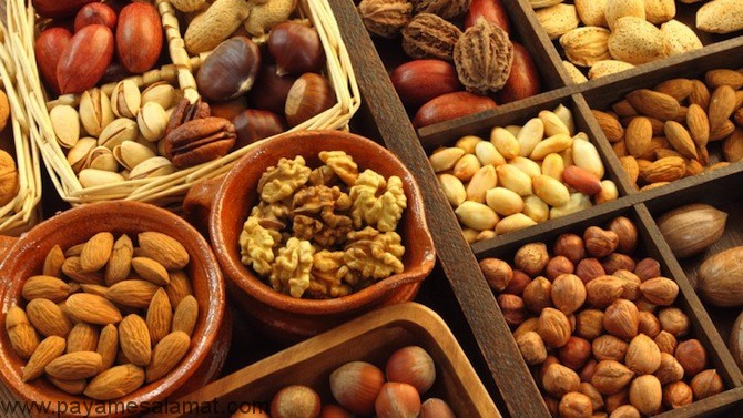 آجیل های مفید برای گروه خونی B