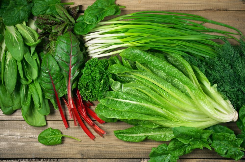 ۱۴ نمونه از بهترین سبزیجات دارای برگ سبز